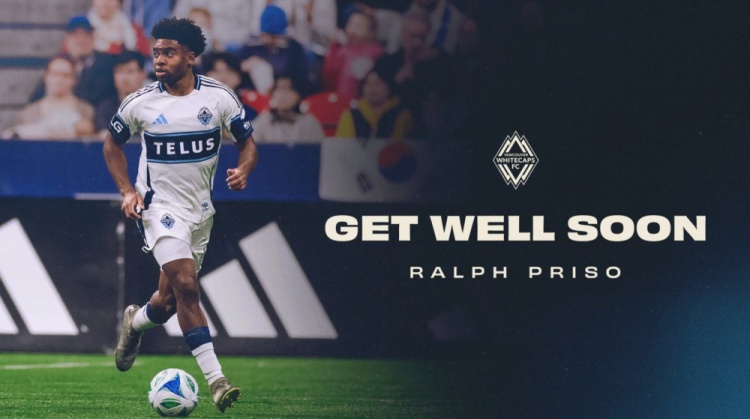 开云电子-可能无缘世界杯！温哥华白浪官方：加拿大国脚普利索腿筋拉伤